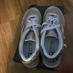 New Balance Beige and Black Women's Sneakers